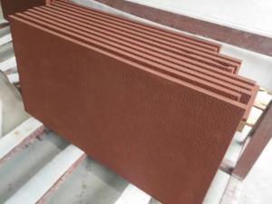 China Red Natural Sandstone Slabs For Building Decoration Abrasion Resistance wholesale