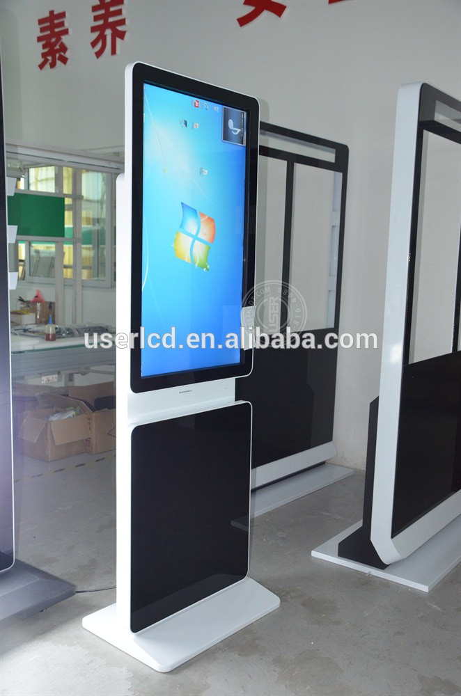 rotate all in one pc touch screen/advertising display/digital totem
