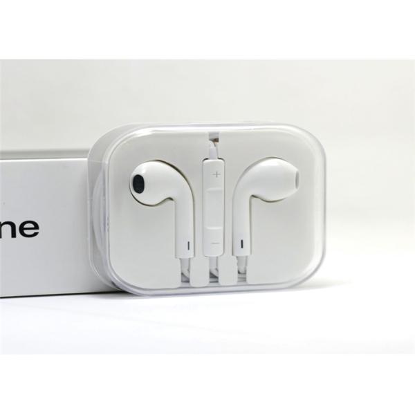 TPE Mobile Cell Phone Accessories Wired Iphone Earphone With Bluetooth Mic
