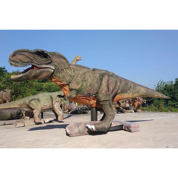 Interactive Electric Realistic Dinosaur Model For Theme Park / Shopping Mall