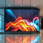 High Transparency 85% Customizable Waterproof Transparent LED Film Display for