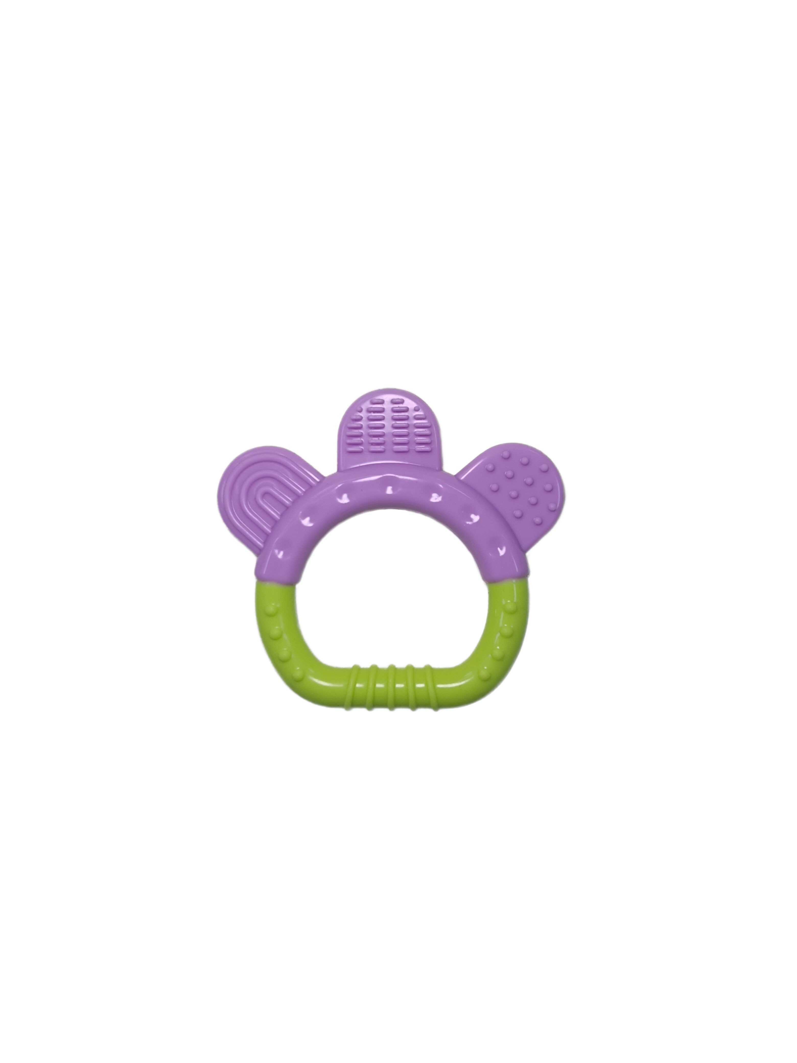 Orange 24 Gram Silicone Baby Teether Little Hands BPA Free Teething Toys With Size Is 8.8*9.3 cm And Weight Is 24 Gram