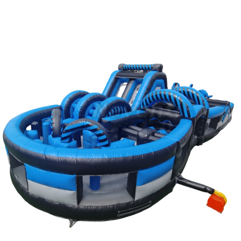 Customized Color Inflatable Giant Obstacle Course Made of Plato 0.55mm PVC Tarqaulin