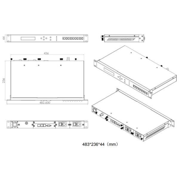 GaPho High Power EDFA Optical Amplifier Highly Reliable