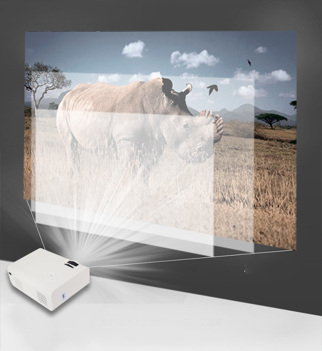 1920*1080P Pocket LCD Screen Mirroring Projector Built In Speaker 3W