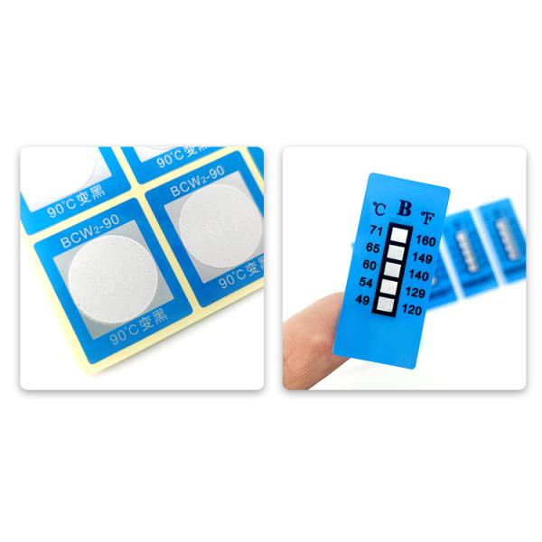 Non Reversible 49-71 ℃ 120-160℉ 5 Temperature Level High Temperature Sensitive Labels