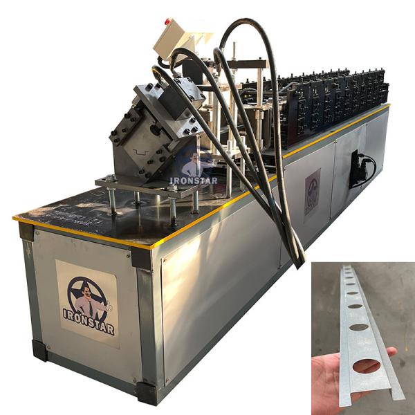 Quality Punching holes omega profile roll forming machine for US Omega profile roll forming machine Top hat roll forming machine for sale