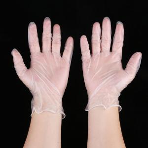 China Single Use Medical Hand Gloves , Powder Free Transparent Disposable Gloves wholesale