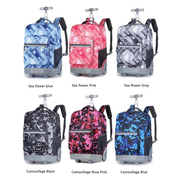 Unisex Junior High School Childrens Rolling Backpack Multifunctional For Students