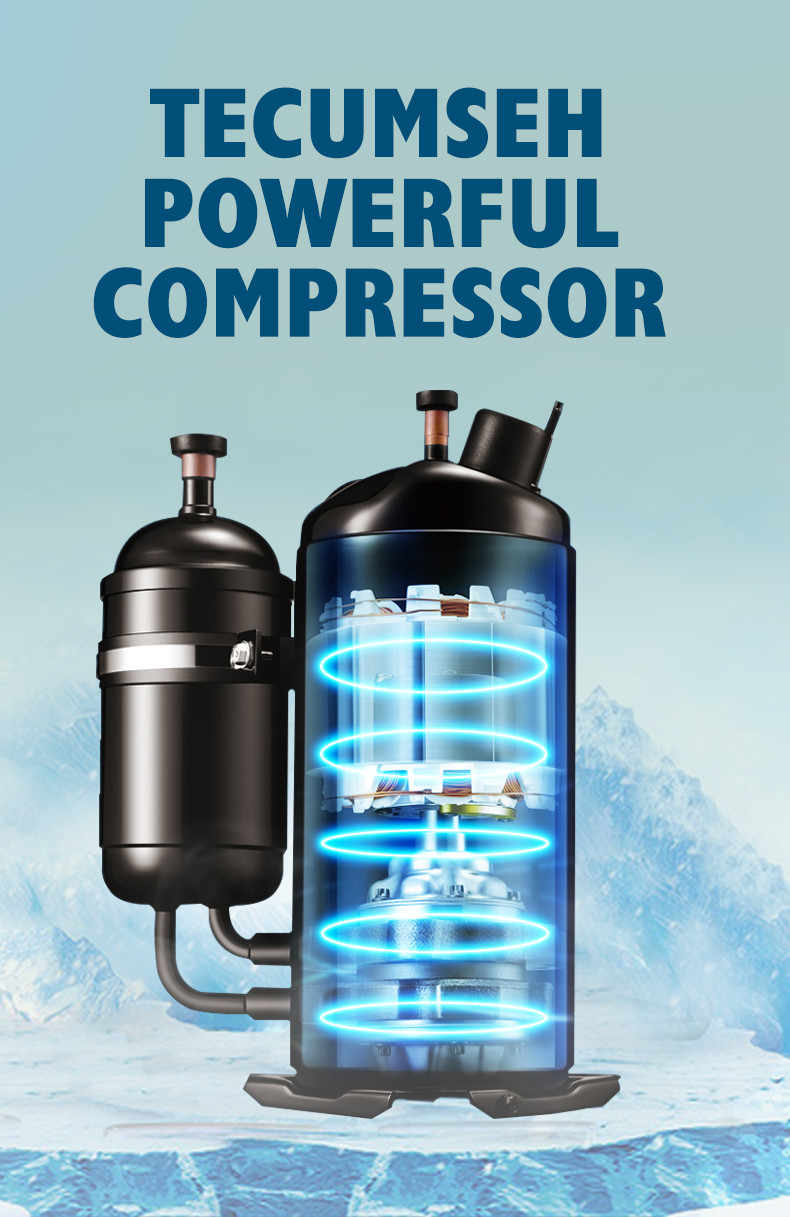 22mm Automatic Ice Machine 300kg Portable Ice Cube Maker R404a