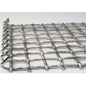 China Stainless Steel Locked Crimped Wire Mesh for Architectural Application wholesale