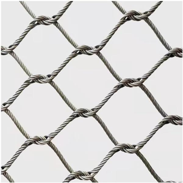 Stainless steel rope mesh application