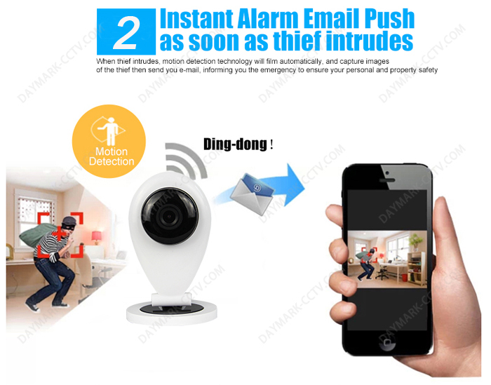 One key wifi connection p2p smallest wireless cctv camera