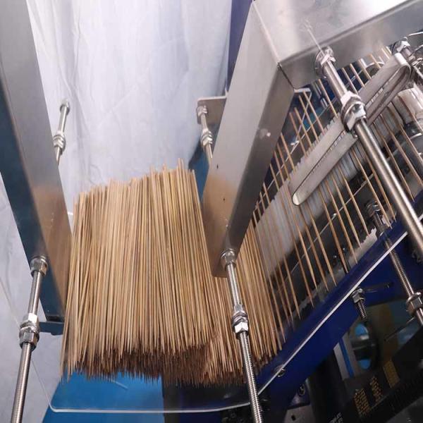 BBQ Skewers Bamboo Stick Packing Machine Automatic Counting And Feeding