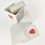 Recyclable Coated Custom Game Card Printing Matt Varnishing