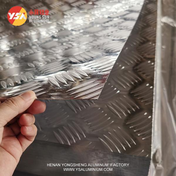 H112 Aluminium Chequered Plate 5 Bars 4x8 Aluminum Diamond Plate Embossed Aluminum Sheet