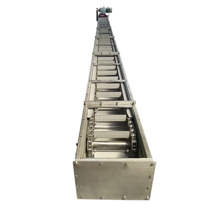Factory Custom Large Capacity Sawdust Chain Drag Scraper Conveyor for Industry