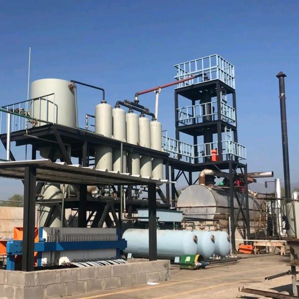 Quality Heating Method Indirect Heating Pyrolysis Plastic Oil Refinery Distillation Plant for sale