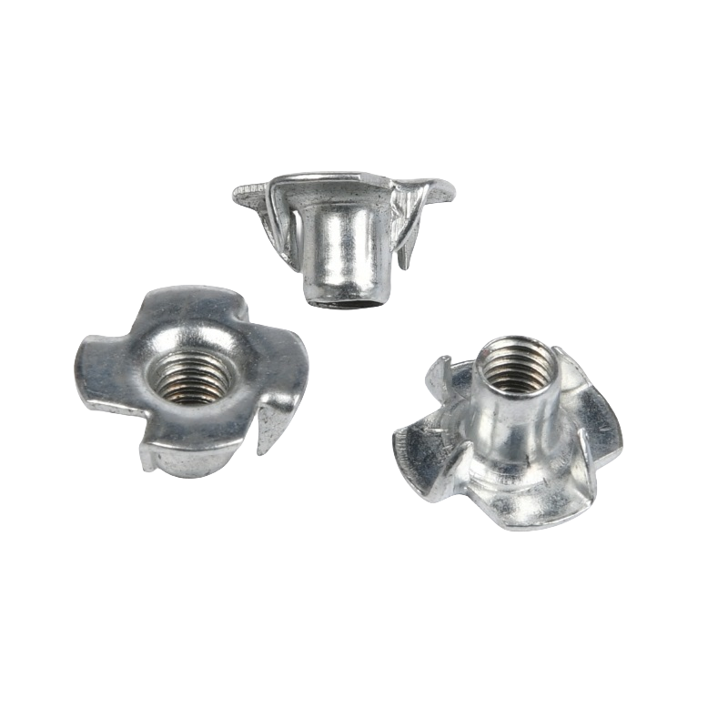 Chrome Plated Steel M3-M10 Oil Gas Measurement System Imperial Inch Blind Pronged Insert Speaker Nut