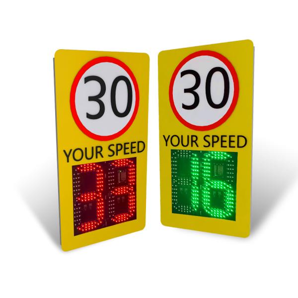 Quality Millimeter Wave Radar Solar LED Speed Display With Wireless Linkage for sale