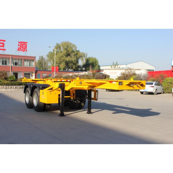 Aotong 20Ft 40Ft Container Frame Skeletal Semi Trailer with Fuwa Bpw Optional 13tons Axle