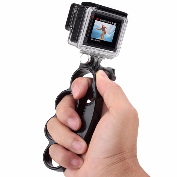 GoPro Handheld Knuckle Finger Grip Mount For Go Pro Hero 4 3+ 3 2 Xiaomi Yi SJ4000 SJ5000 SJ6000