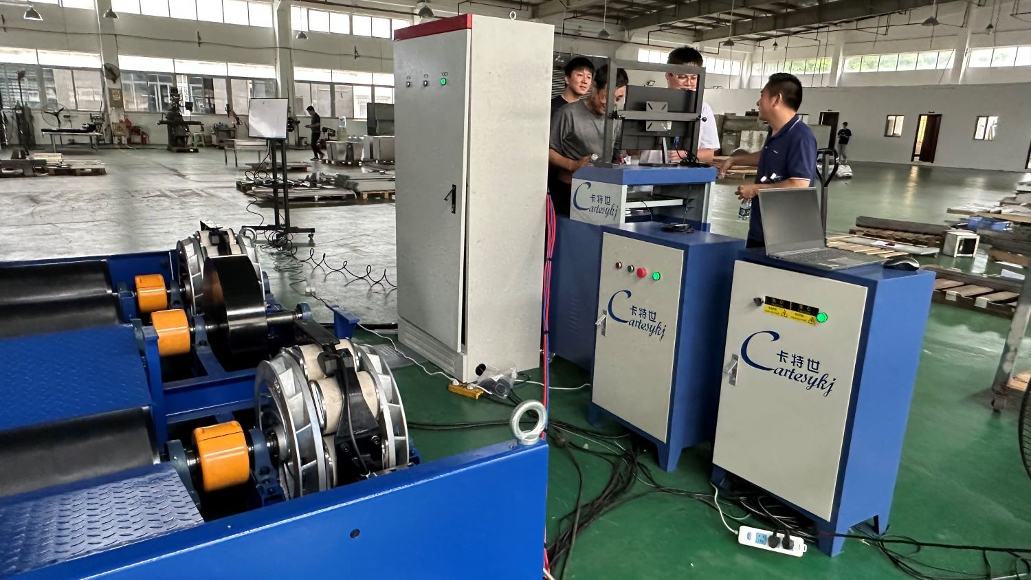 CTDTG-15 Auto Vehicle Chassis Dynamometer Horsepower Dynamometer Three Axis Six Roller