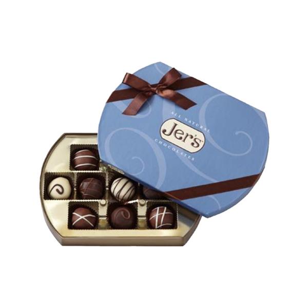 Quality Elliptical Shape Truffle Chocolate Gift Packaging Boxes Removable Inner Tray for sale