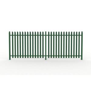 China Height 1800-3000mm Spearhead Tubular Steel Fence Pre Galvanized wholesale