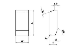 Endurable Cutting Tips Brazed On Circular Saw Blade Tungsten Carbide Cutting Saw Tips