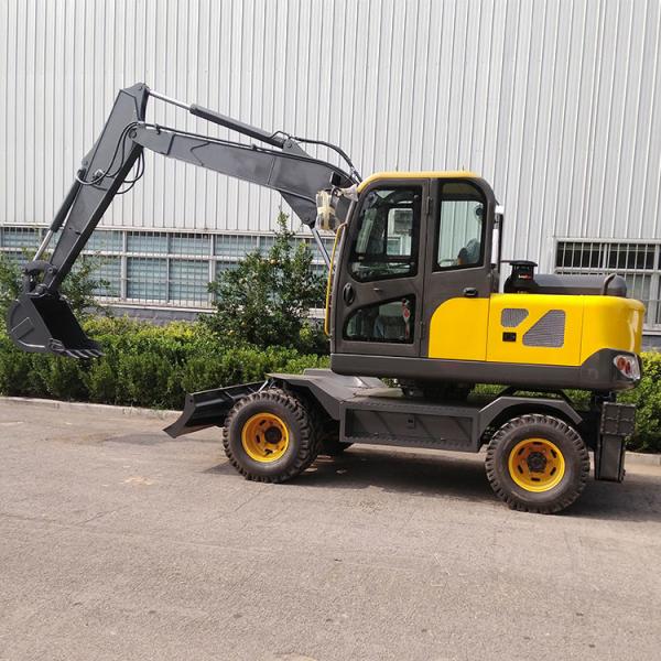 Quality Engineering Use Big Digger ZHONGMEI Hydraulic Wheeled Excavator With Cab for sale