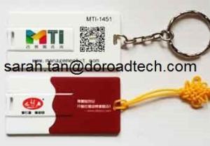 China Promotional Gifts Customized Logo Mini Credit Card USB Flash Drives with Keychain wholesale