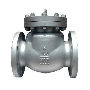 China Flanged DIN DN50 DN100 DN200 PN25 Spring Loaded Cast WCB Piston Globe Check Valve wholesale