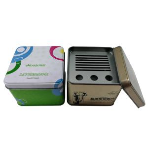 China Personalized Empty Rectangular Metal Tin Can Container Box Case Holder Packaging With Lid wholesale