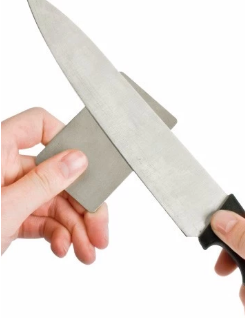 Grey Color Mini Whetstone / Double Sides Credit Electroplated Diamond Sharpener