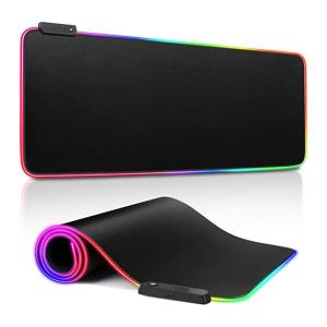China Gaming Style RGB Luminous Mouse Pad with XXL Size Customizable Design Rubber Base wholesale