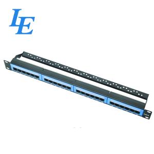 China RJ45 24 Ports Utp Modular Patch Panel Cable Management on sale