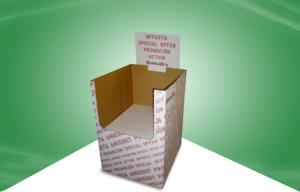China Water - ink Printing Cardboard Dump Bins Deaktop Cardboard Display Boxes wholesale