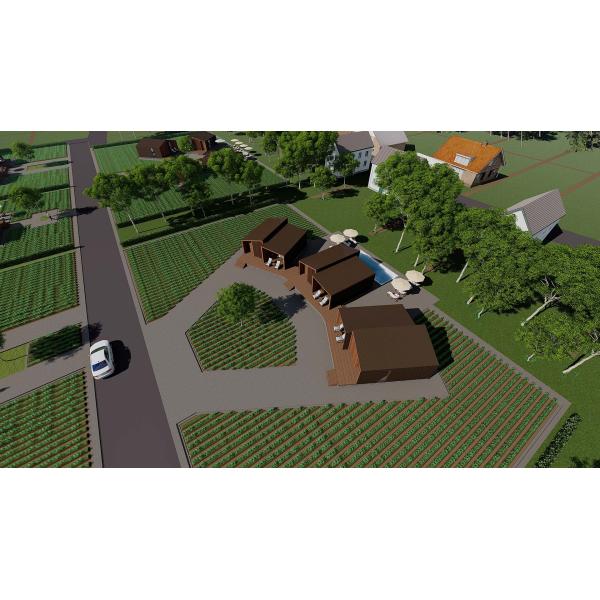 Wood Exterior Turnkey Prefab Homes Garden Backyard Timber Prefabricated Houses