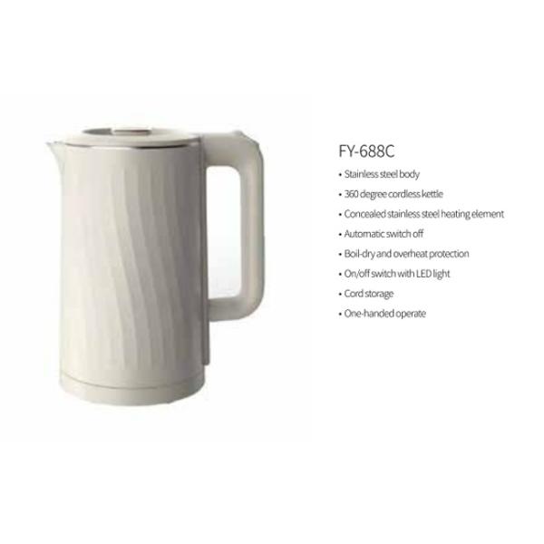 1500W 1.8L Electric Kettle Water Kettle Stainless Steel Kettle