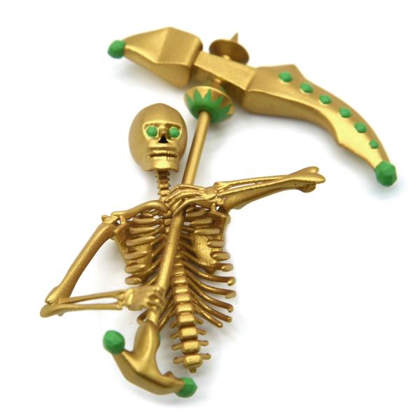 Quality Skeleton MJF Rapid Prototyping 3d Printing Service With Gold Painted for sale