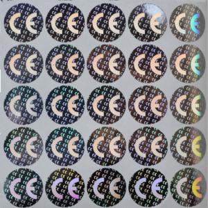 China ID Card Moisture Proof Holographic Foil Stickers , 3D Holographic Stickers wholesale