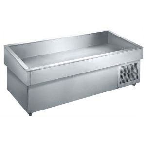 China Supermarket Open Stainless Steel Fish Display Freezer on sale