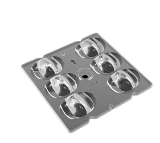 Quality Durable Lightweight Micro Array Lens , Flood Lighting 50mm LED Lens for sale