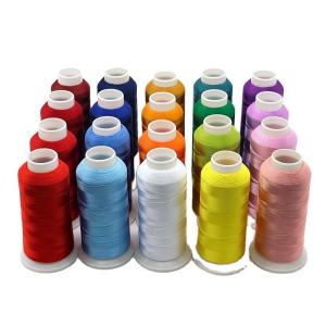 China Low MOQ 120D/2 4000Y Fast Shipping Polyester Thread for Embroidery Machine 720 Colors wholesale
