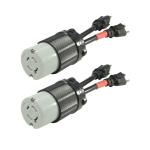 Home Appliance 1ft 14/3 NEMA L14-20C Connector Extension Cord with USA