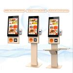 Self Ordering Kiosk With POS Terminal For Restaurant And Store, Fast Food Order