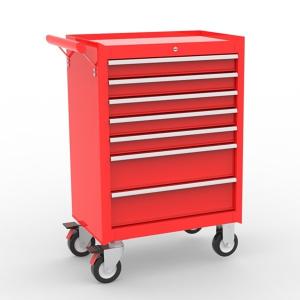 China Red 7 Drawers Mobile  Workshop Tool Storage Cabinets on sale