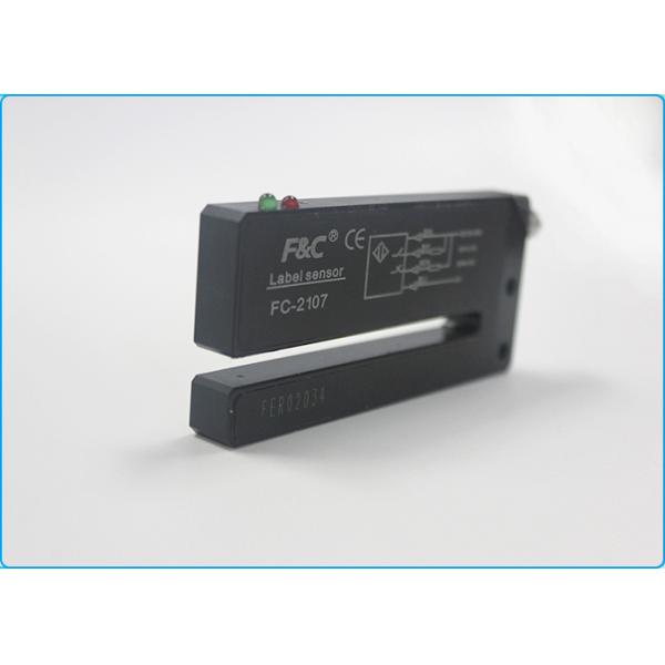 M8 Connector 12VDC PNP Type Fork Optical Label Sensor With Potentionmeter