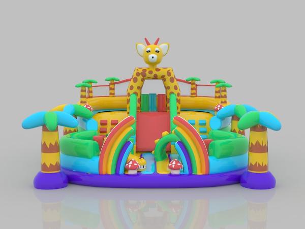 Quality School Inflatable Castle Amusement Parks 12 Years Deer Themed Princess Jumping Castle for sale